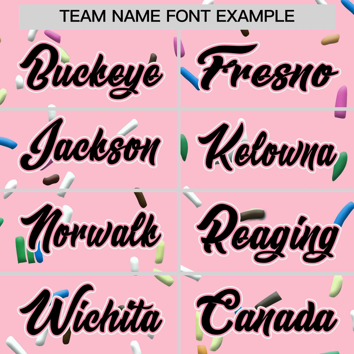 Custom Light Pink Black Ice Cream Pattern Personalized V-Neck Hockey Jersey