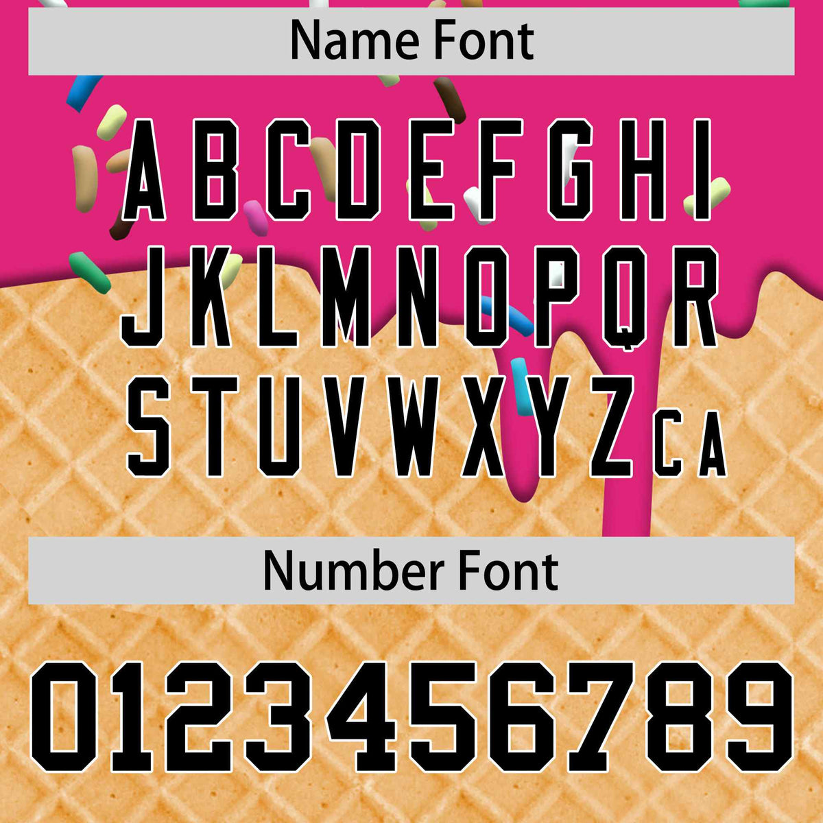 Custom Rose Red Black Ice Cream Pattern Personalized V-Neck Hockey Jersey