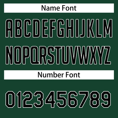 Custom Green Black-White Classic Tops Athletic Basketball Jersey
