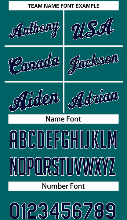 Custom Green Navy Classic Sets Basketball Jersey