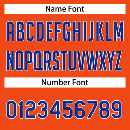 Custom Orange Royal White Classic Tops Men Casual Basketball Jersey