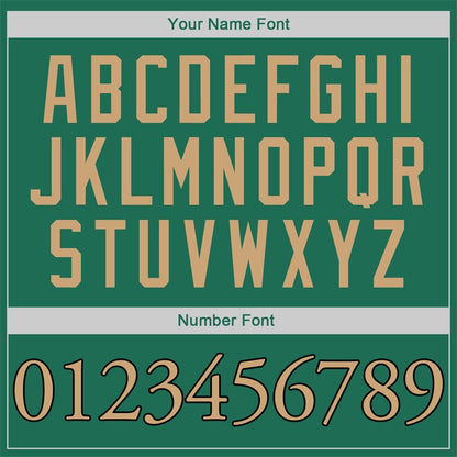 Custom Green Gold Classic Sets Basketball Jersey
