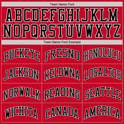 Custom Red White-Black Classic Sets Basketball Jersey