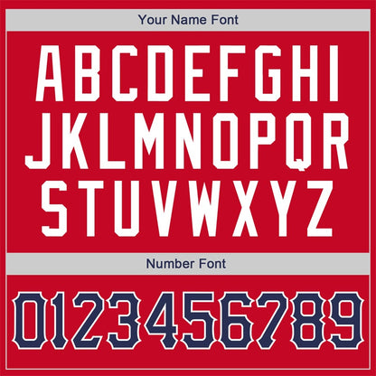 Custom Red Navy-Red Classic Sets Basketball Jersey