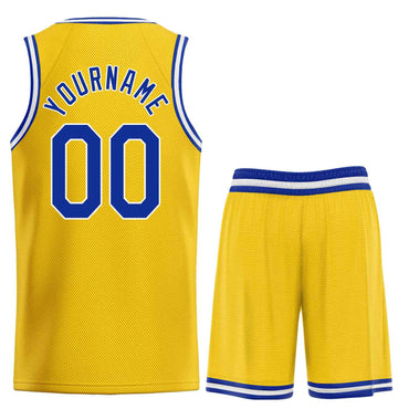 Custom Yellow Royal-White Heal Sports Uniform Classic Sets Basketball Jersey