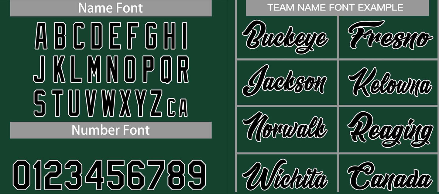 Custom Hunter Green Black-White Heal Sports Uniform Classic Sets Basketball Jersey