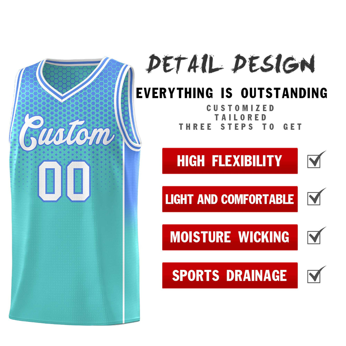 Custom Bright Green Light Blue Reversible Side Gradient Sports Uniform Dot Pattern Basketball Jersey Kits