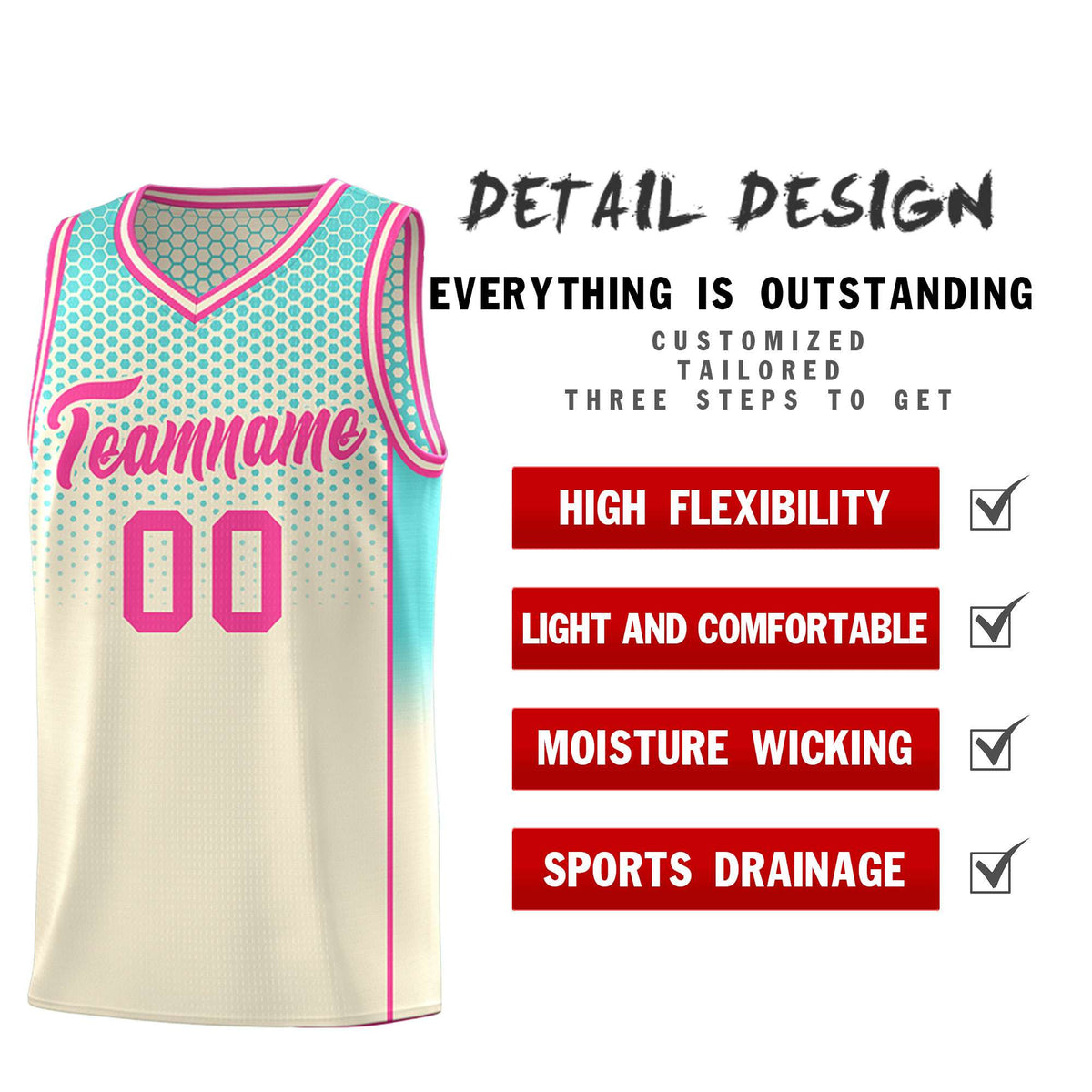 Custom Cream Bright Green Reversible Side Gradient Sports Uniform Dot Pattern Basketball Jersey Kits
