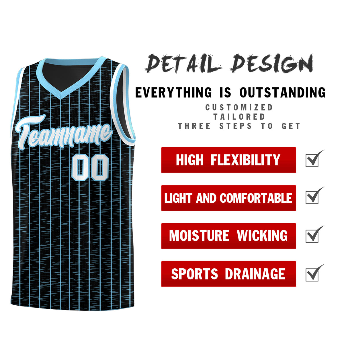 Custom Black Custom Gray Pinstripe Retro Sets Uniform Basketball Jersey