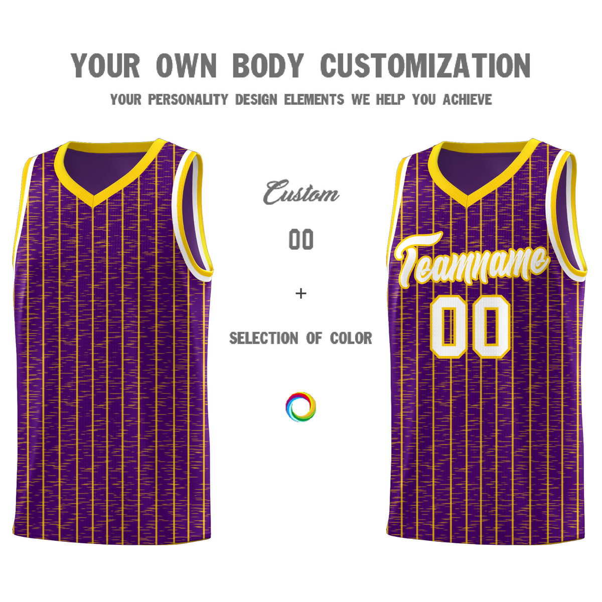 Custom Purple Custom Gray Pinstripe Retro Sets Uniform Basketball Jersey