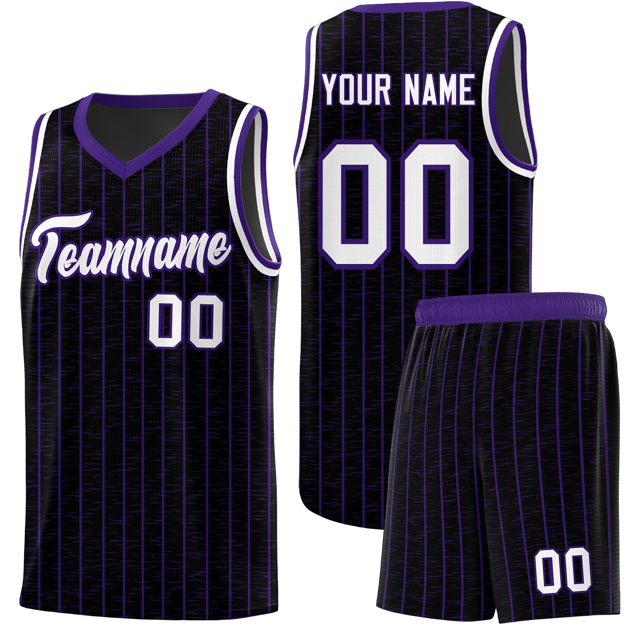 Custom Black Custom Gray Pinstripe Retro Sets Uniform Basketball Jersey