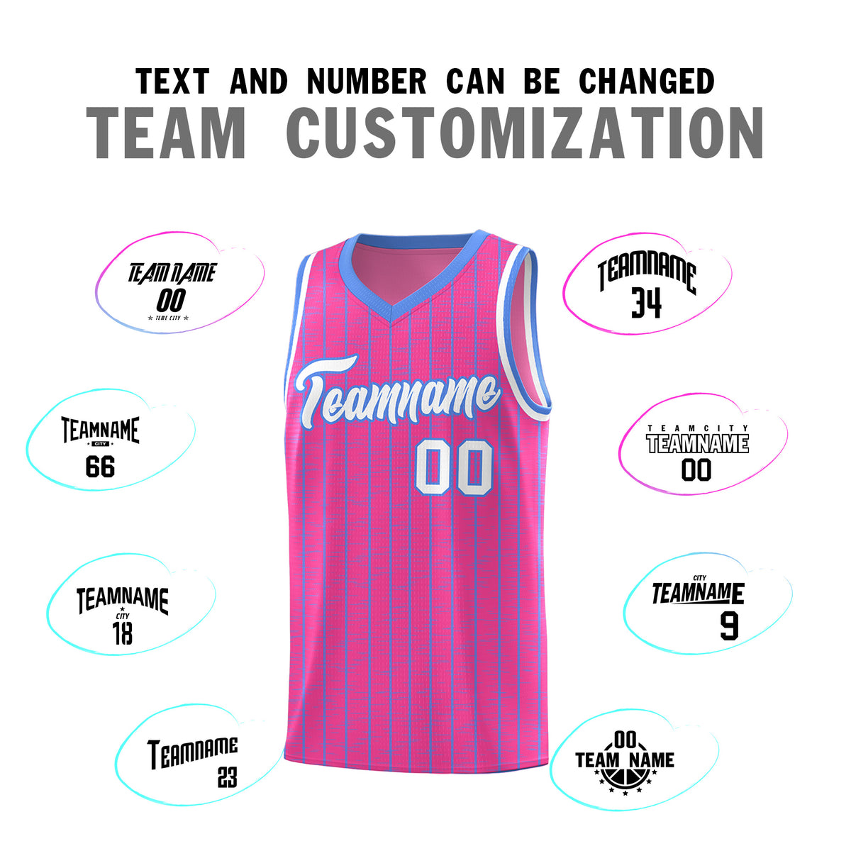Custom Pink Custom Gray Pinstripe Retro Sets Uniform Basketball Jersey