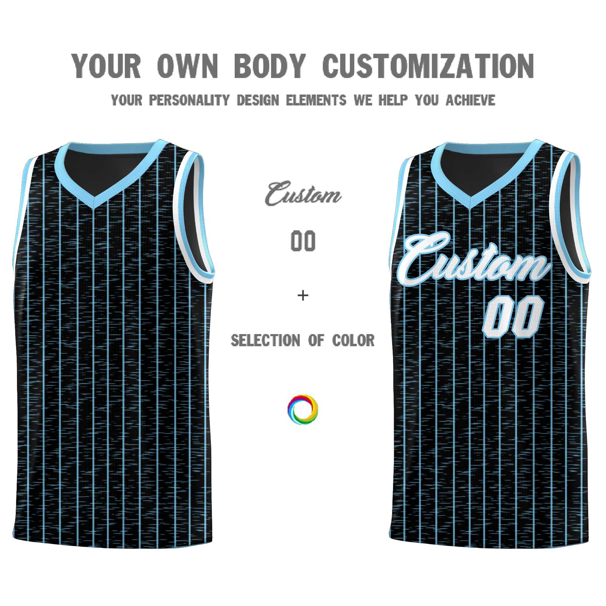 Custom Black Custom Gray Pinstripe Retro Sets Uniform Basketball Jersey
