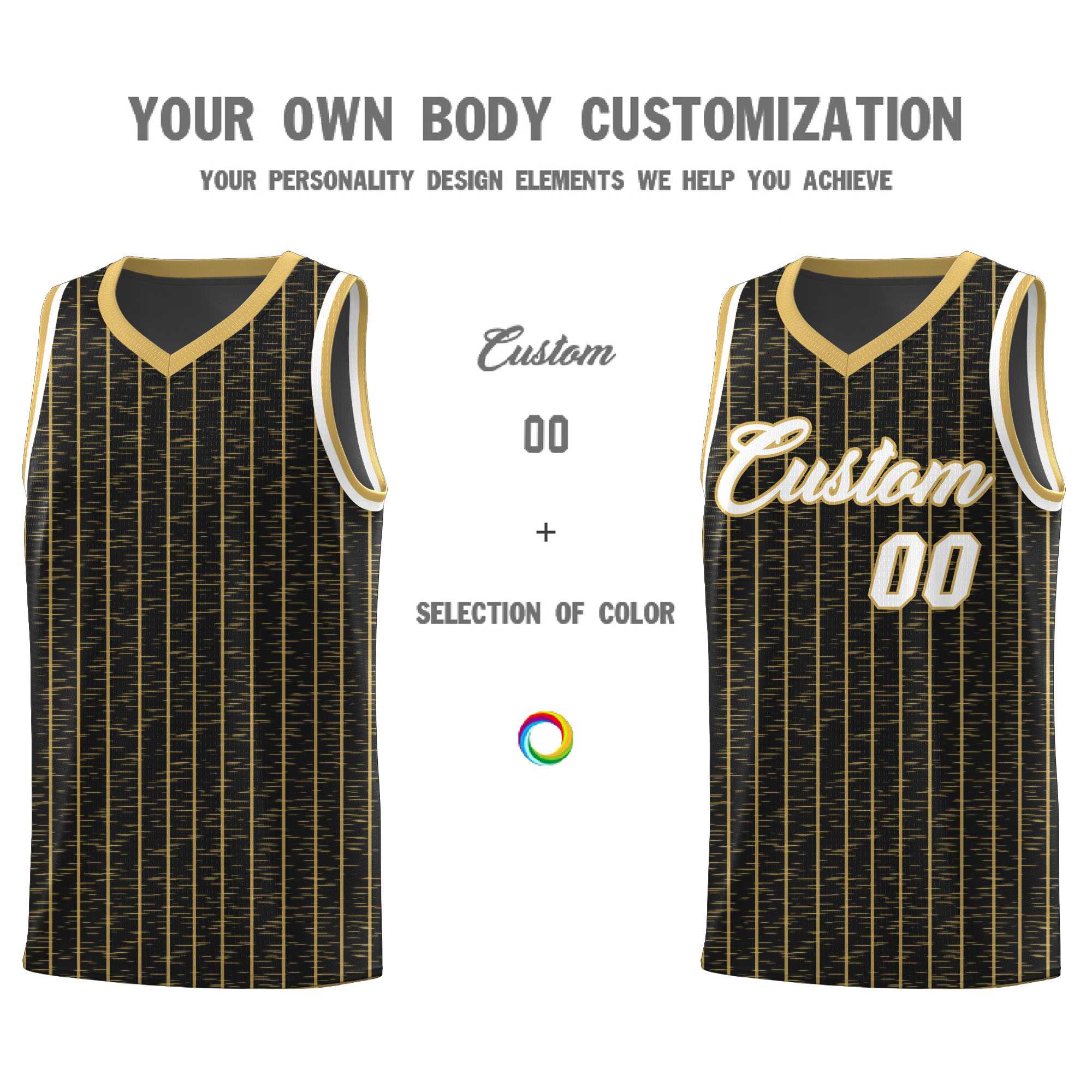 Custom Black Custom Gray Pinstripe Retro Sets Uniform Basketball Jersey