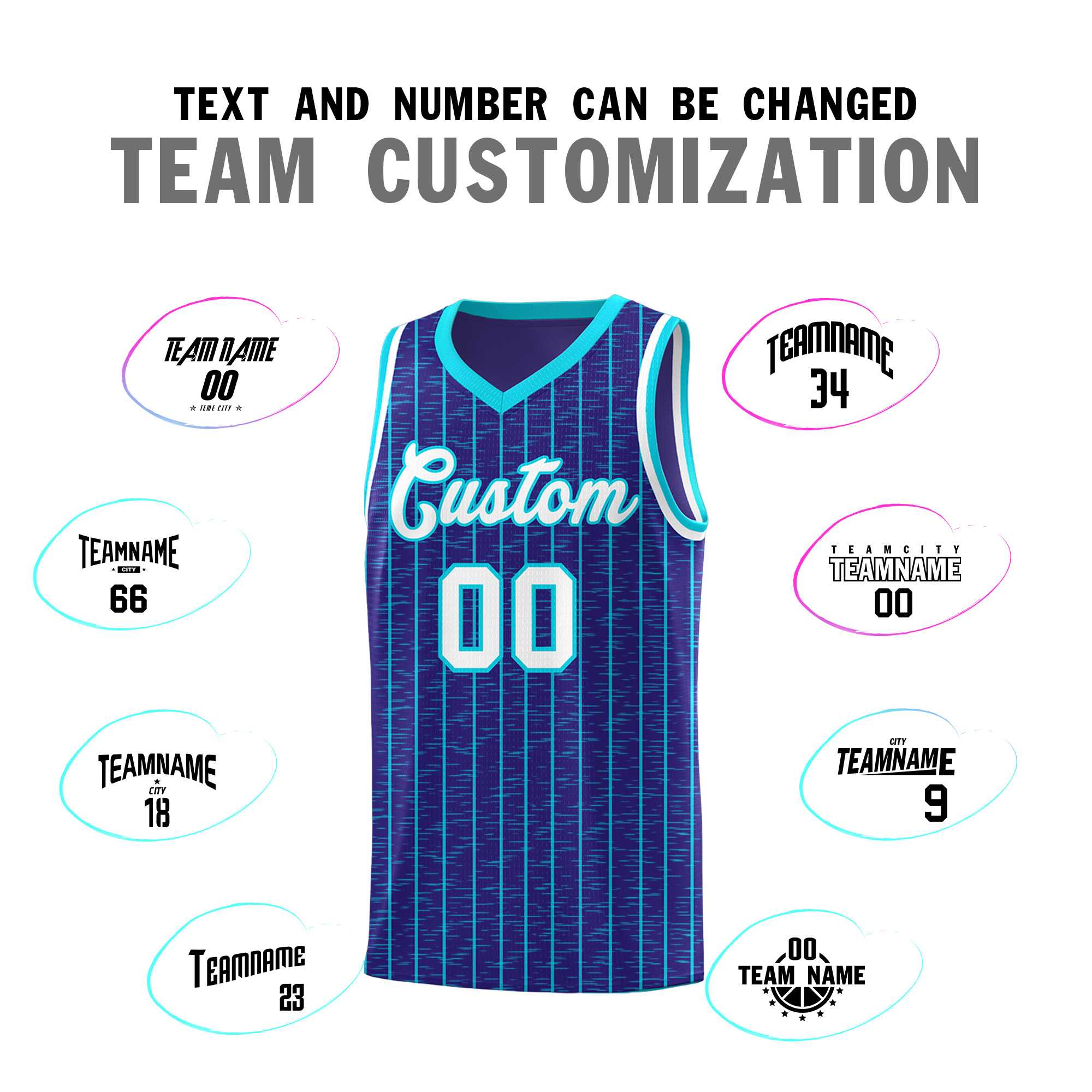 Custom Royal Custom Gray Pinstripe Retro Sets Uniform Basketball Jersey