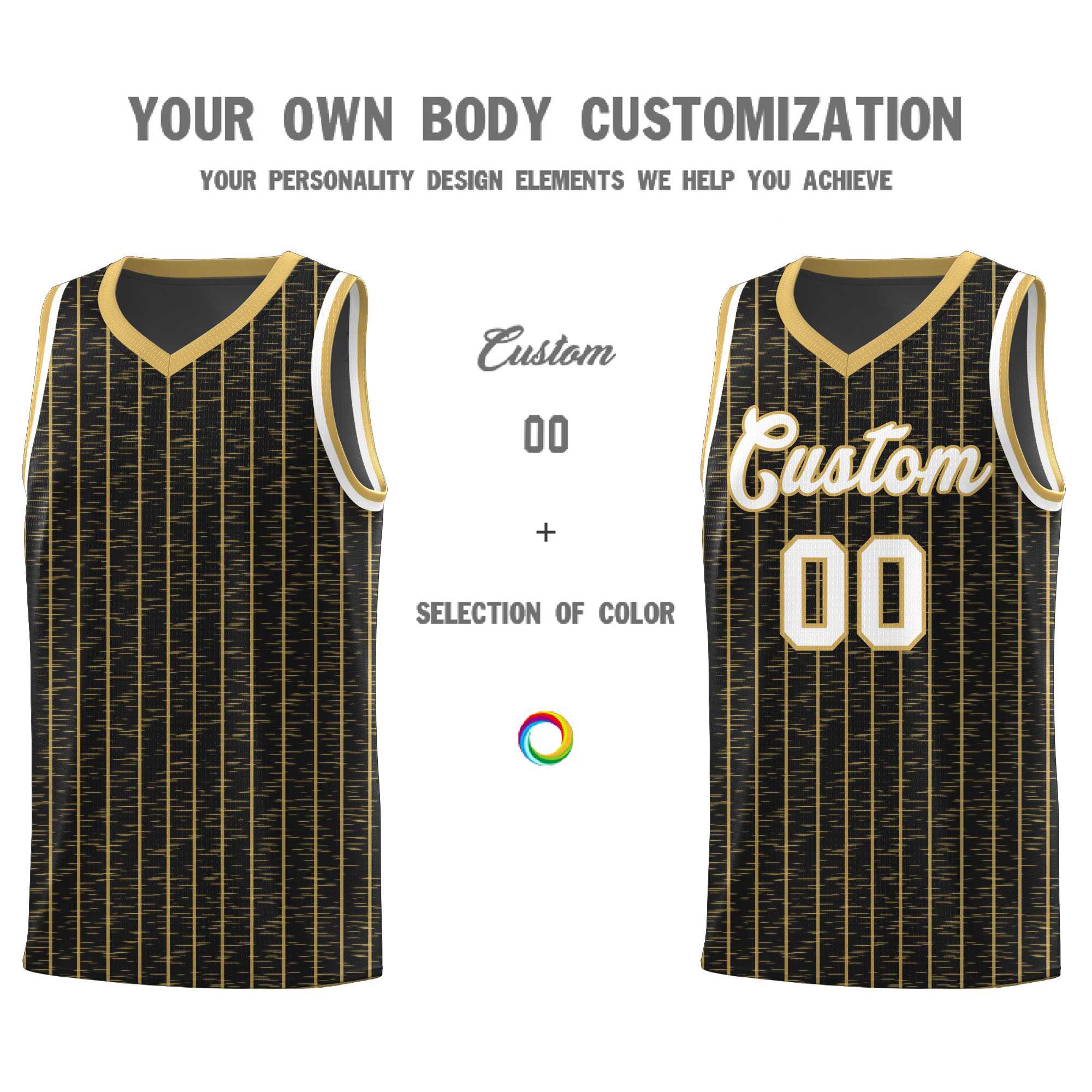 Custom Black Custom Gray Pinstripe Retro Sets Uniform Basketball Jersey