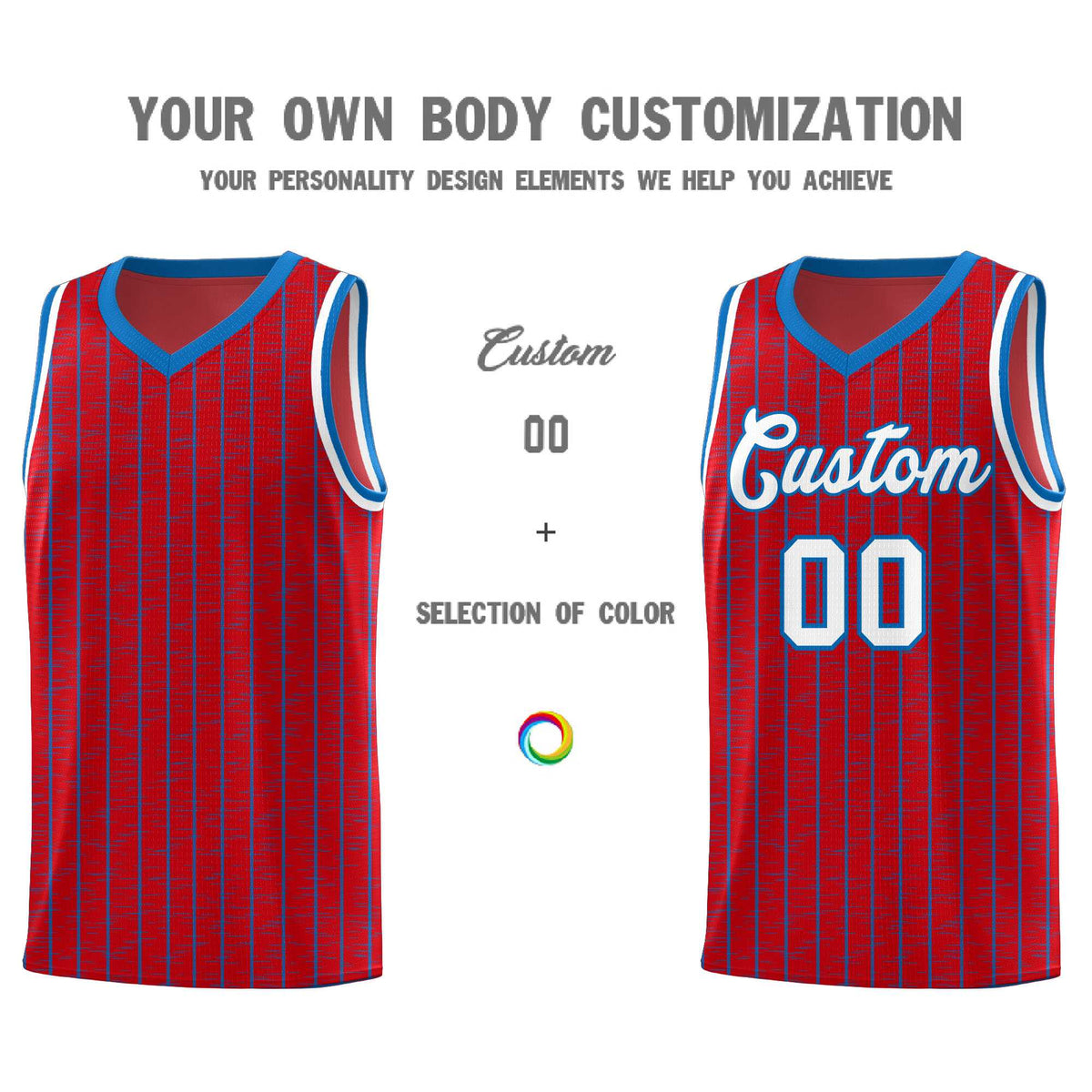 Custom Red Custom Gray Pinstripe Retro Sets Uniform Basketball Jersey