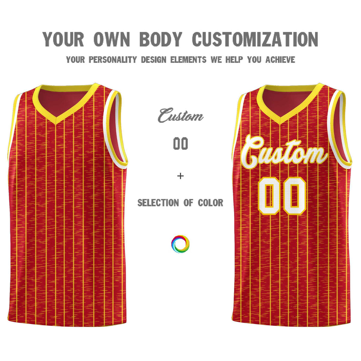 Custom Red Custom Gray Pinstripe Retro Sets Uniform Basketball Jersey
