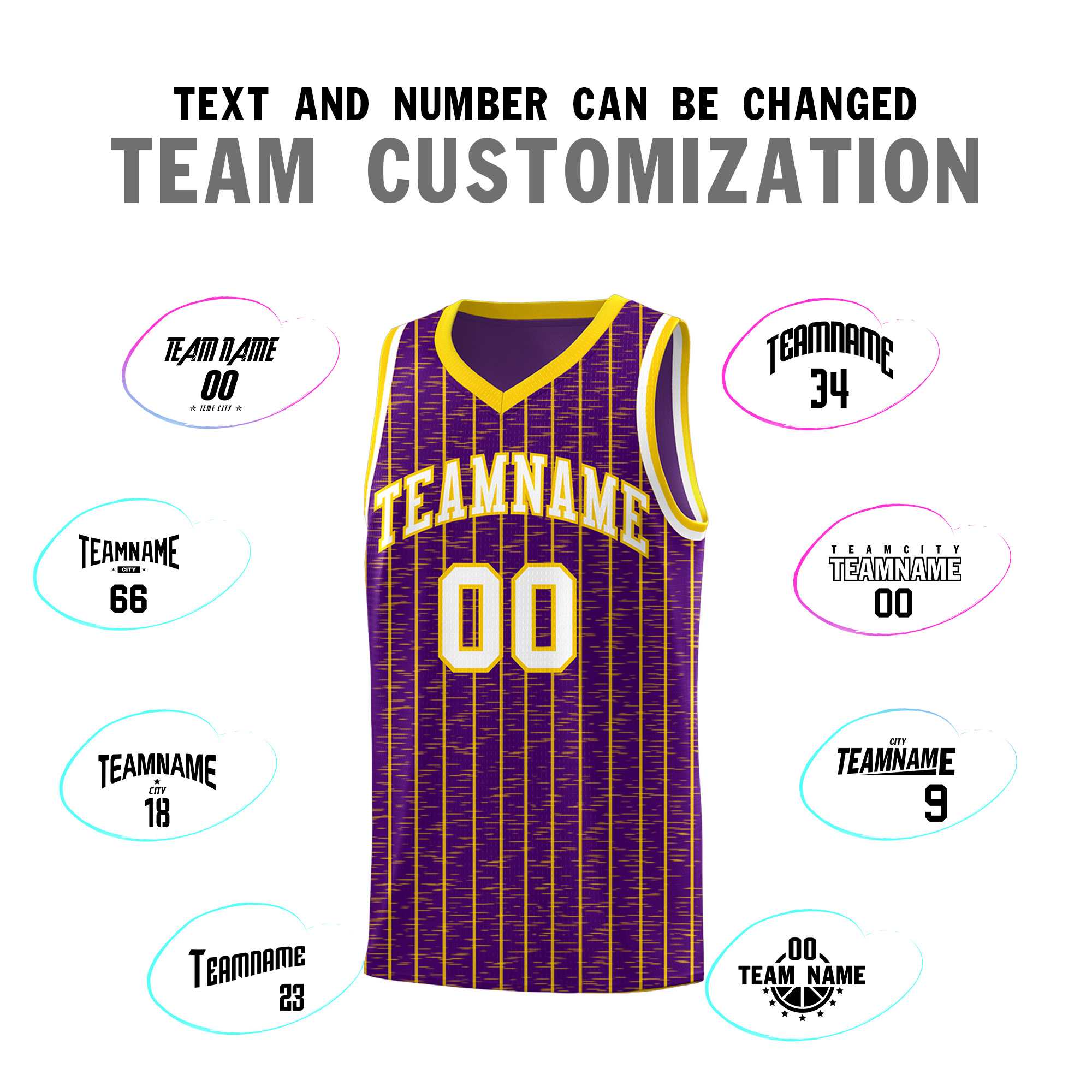 Custom Purple Custom Gray Pinstripe Retro Sets Uniform Basketball Jersey