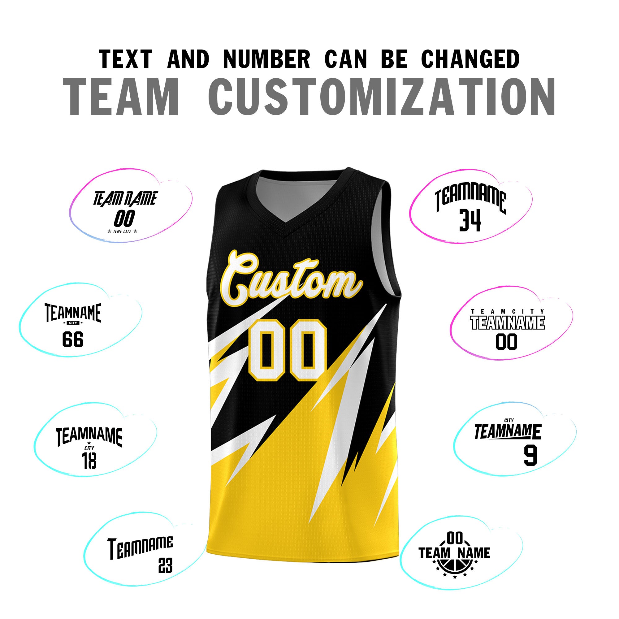Custom Black Abstract Mountain Pattern Sports Uniform Basketball Jersey