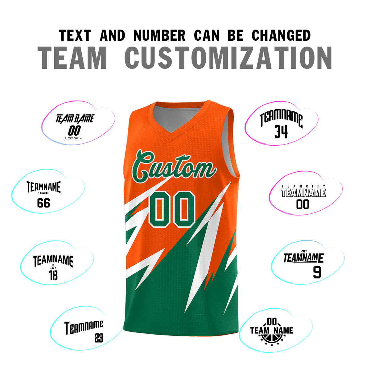 Custom Orange Abstract Mountain Pattern Sports Uniform Basketball Jersey