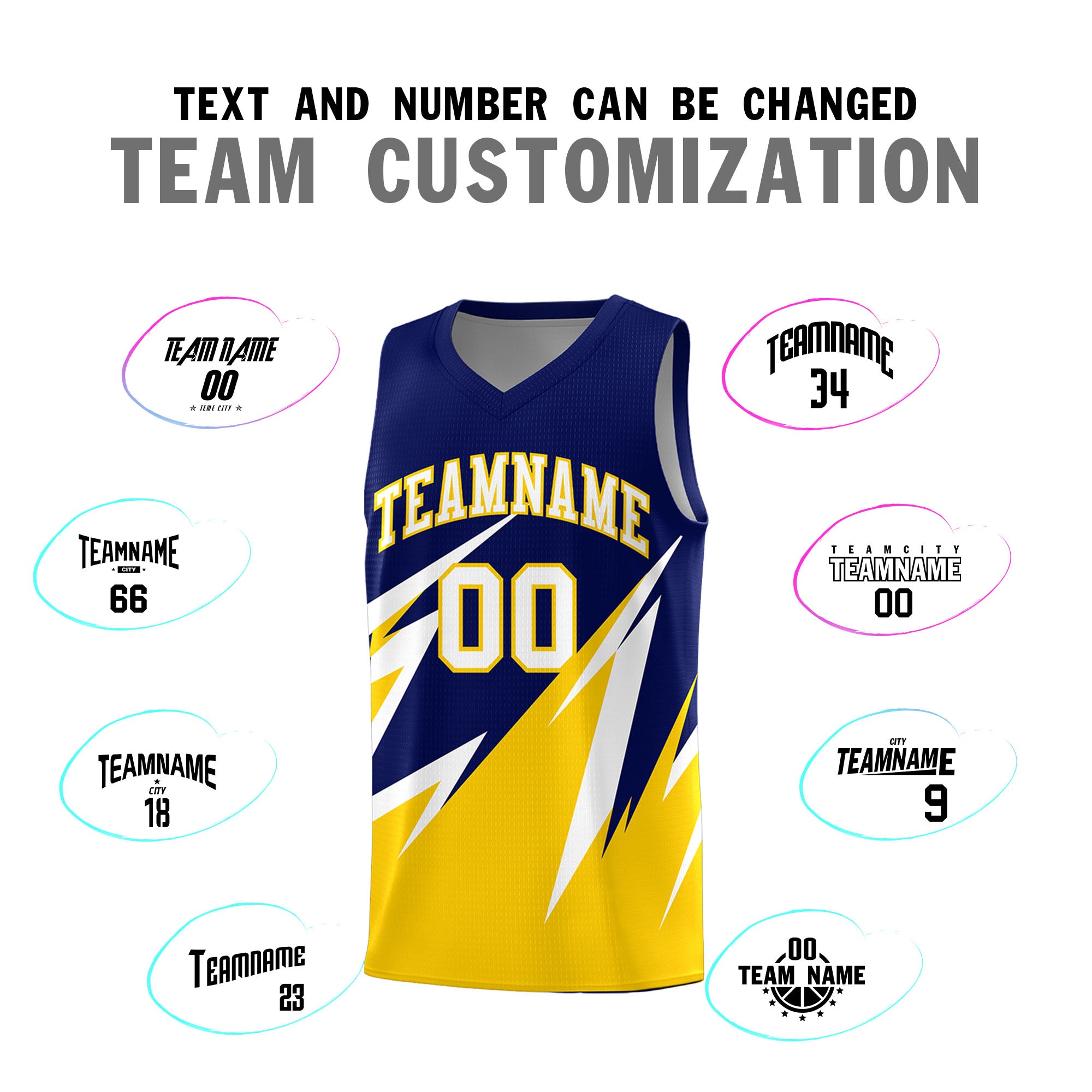 Custom Navy Abstract Mountain Pattern Sports Uniform Basketball Jersey