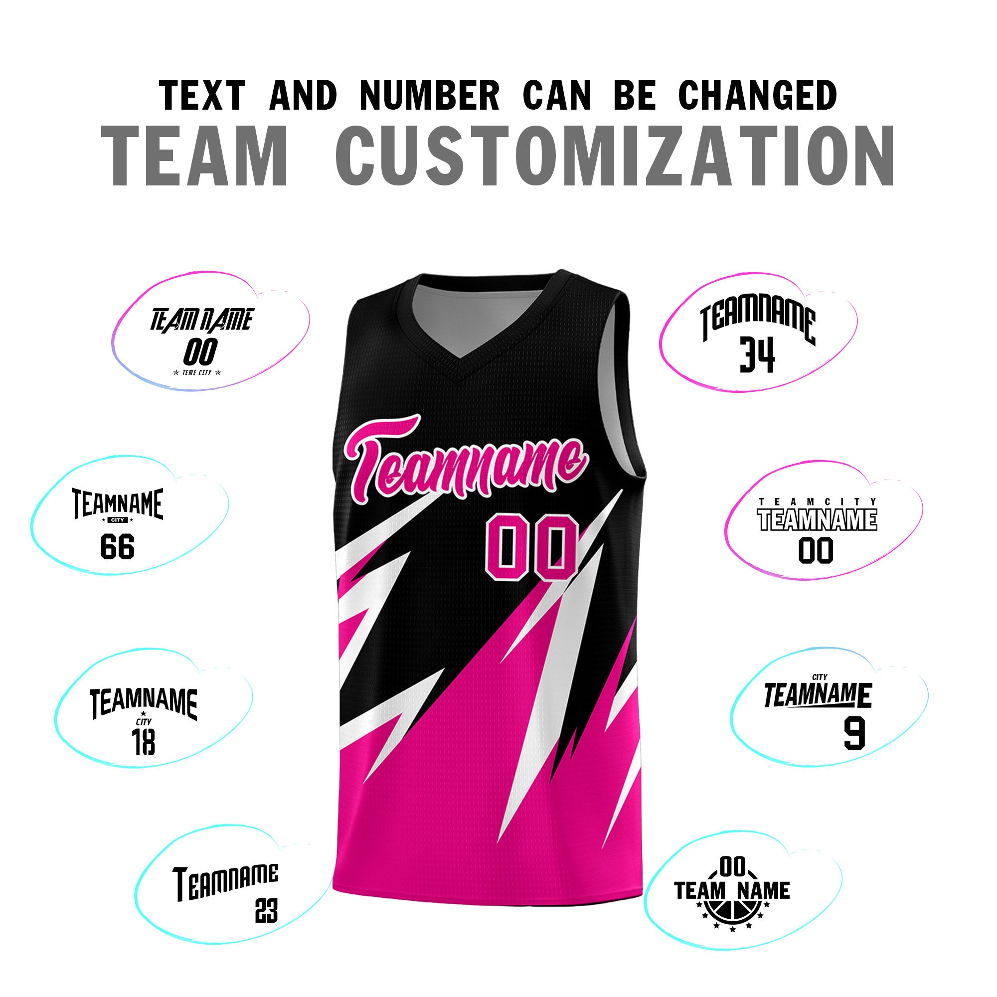 Custom Black Abstract Mountain Pattern Sports Uniform Basketball Jersey