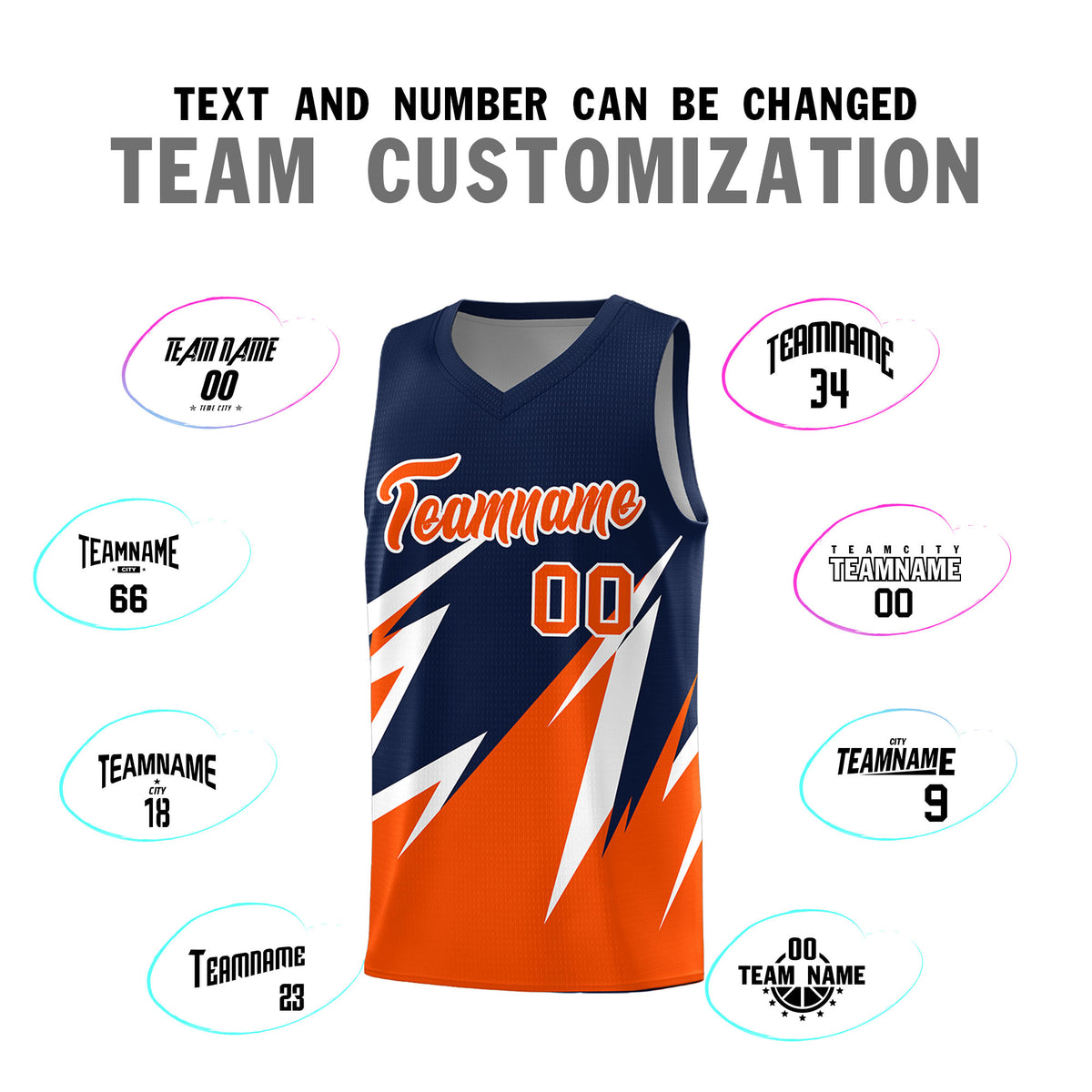 Custom Navy Abstract Mountain Pattern Sports Uniform Basketball Jersey