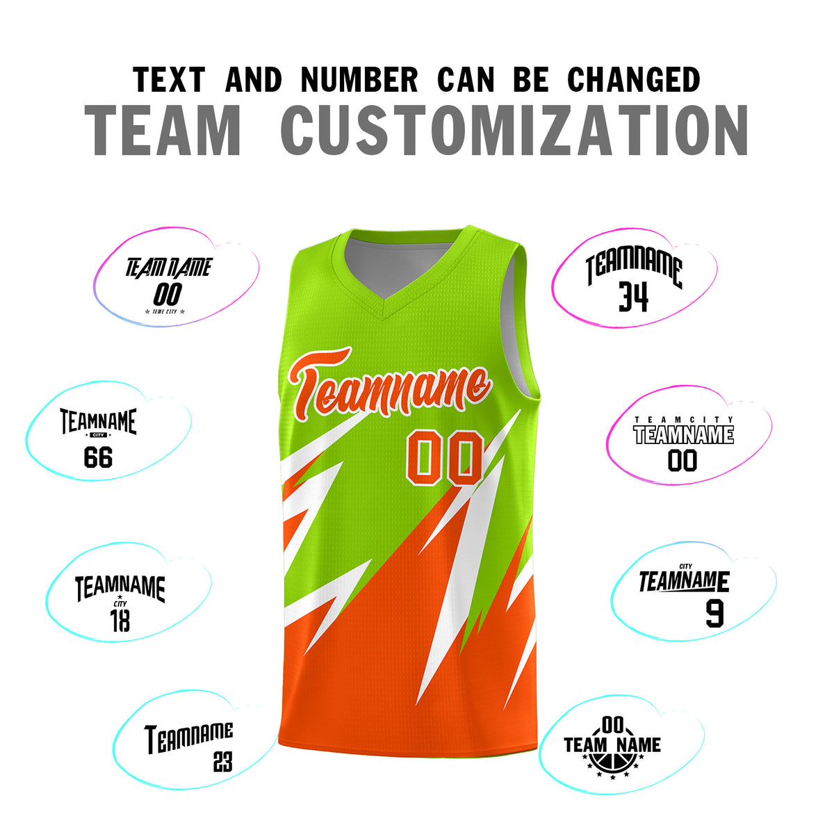 Custom Neon Green Abstract Mountain Pattern Sports Uniform Basketball Jersey