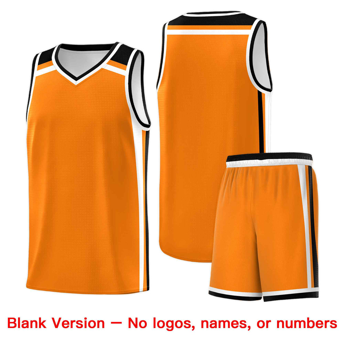 Custom Orange Black White Trendy Color Charge Series Sports Uniform Basketball Jersey| KXKSHOP