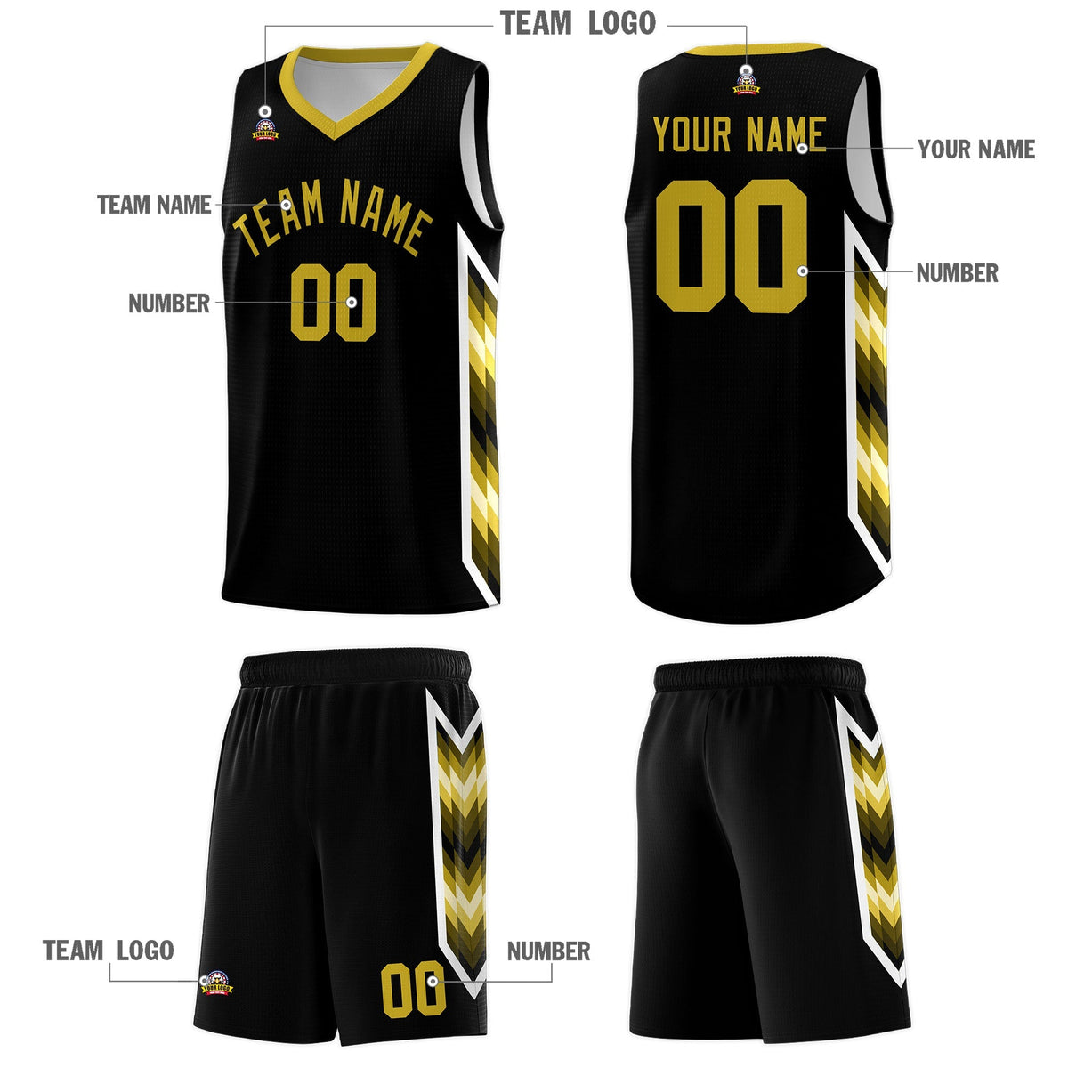 Custom Black Mosaic Gradient Fashion Sports Uniform Basketball Jersey