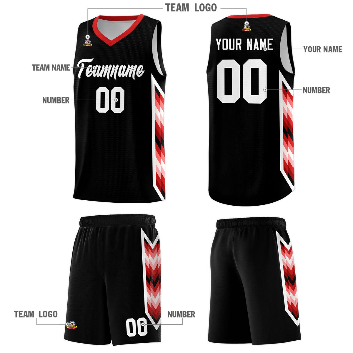 Custom Black Mosaic Gradient Fashion Sports Uniform Basketball Jersey