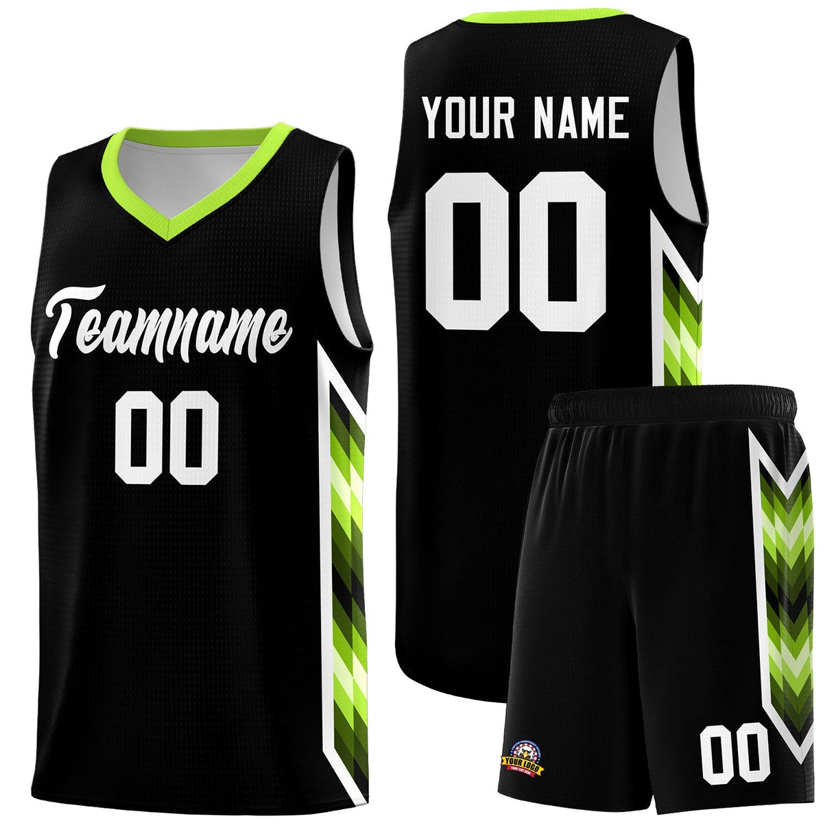 Custom Black Mosaic Gradient Fashion Sports Uniform Basketball Jersey