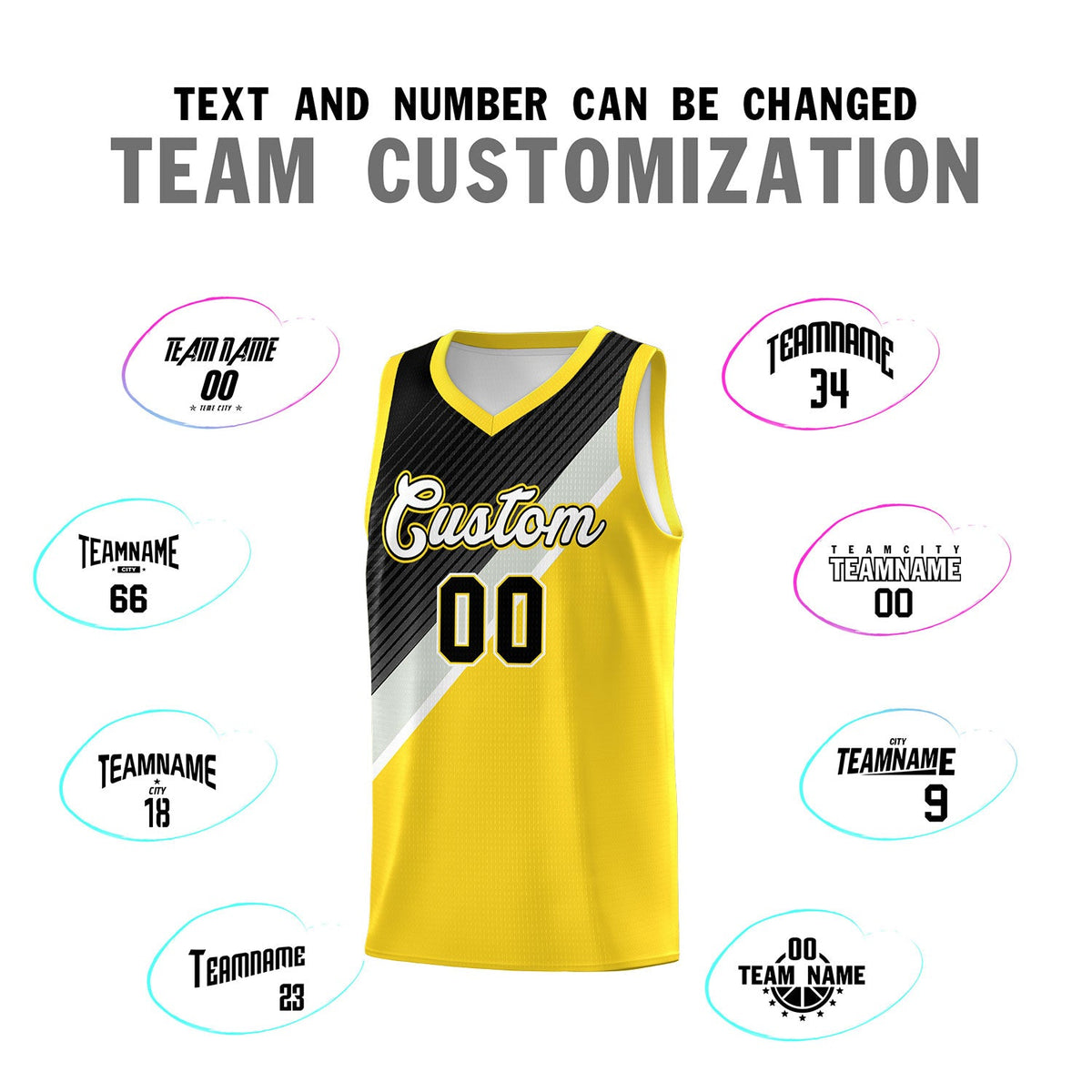 Custom Gold Black Gray Diagonal Stripes Color Block Sets Basketball Jersey | For Men,Perfect for Teams,Perfect for Coaches,Sublimation Printed,For Kid,For Youth | KXKSHOP