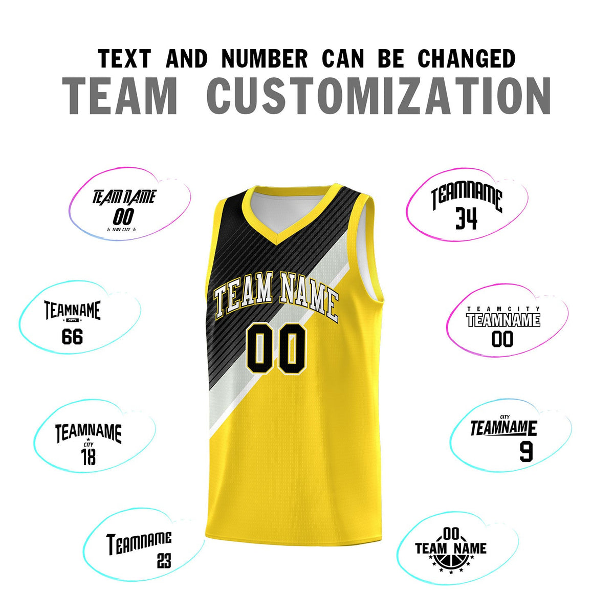 Custom Gold Black Gray Diagonal Stripes Color Block Sets Basketball Jersey | For Men,Perfect for Teams,Perfect for Coaches,Sublimation Printed,For Kid,For Youth | KXKSHOP