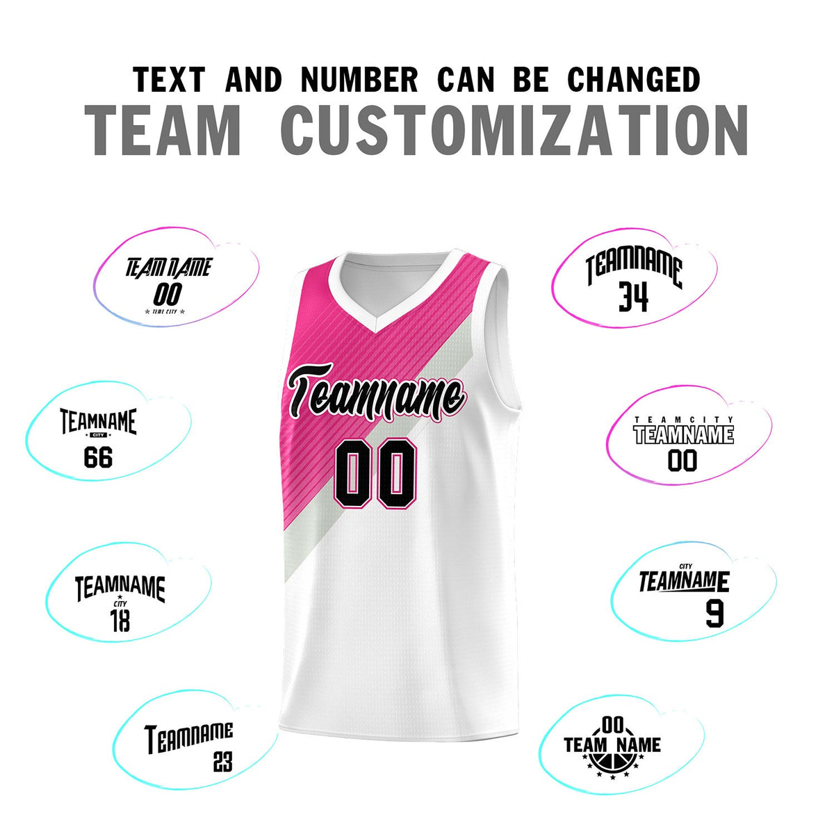 Custom White Rose Red Sky Blue Gray Diagonal Stripes Color Block Sets Basketball Jersey | For Men,Perfect for Teams,Perfect for Coaches,Sublimation Printed,For Kid,For Youth | KXKSHOP