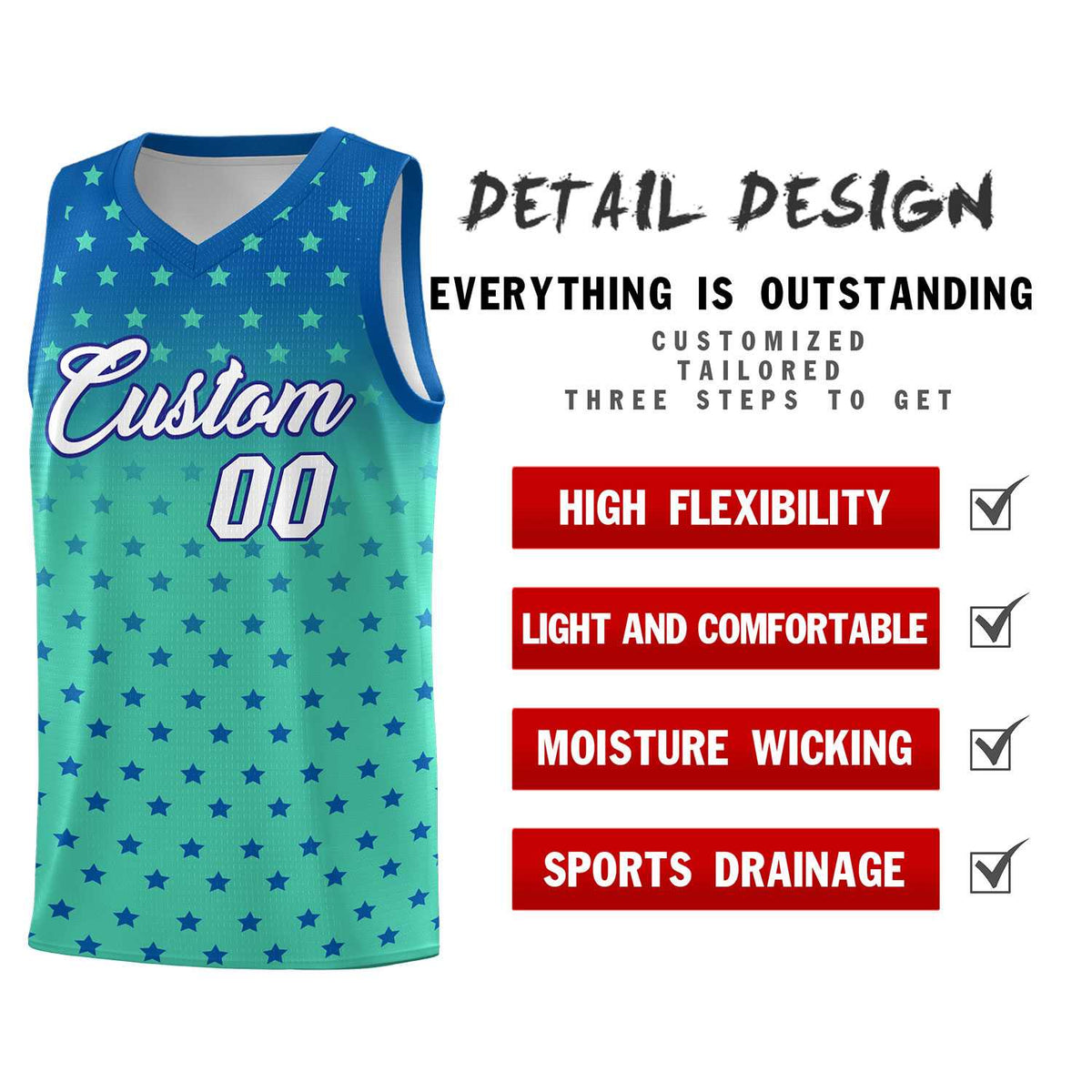 Custom Royal Bright Green Gradient Start Pattern Basketball Jersey Sets