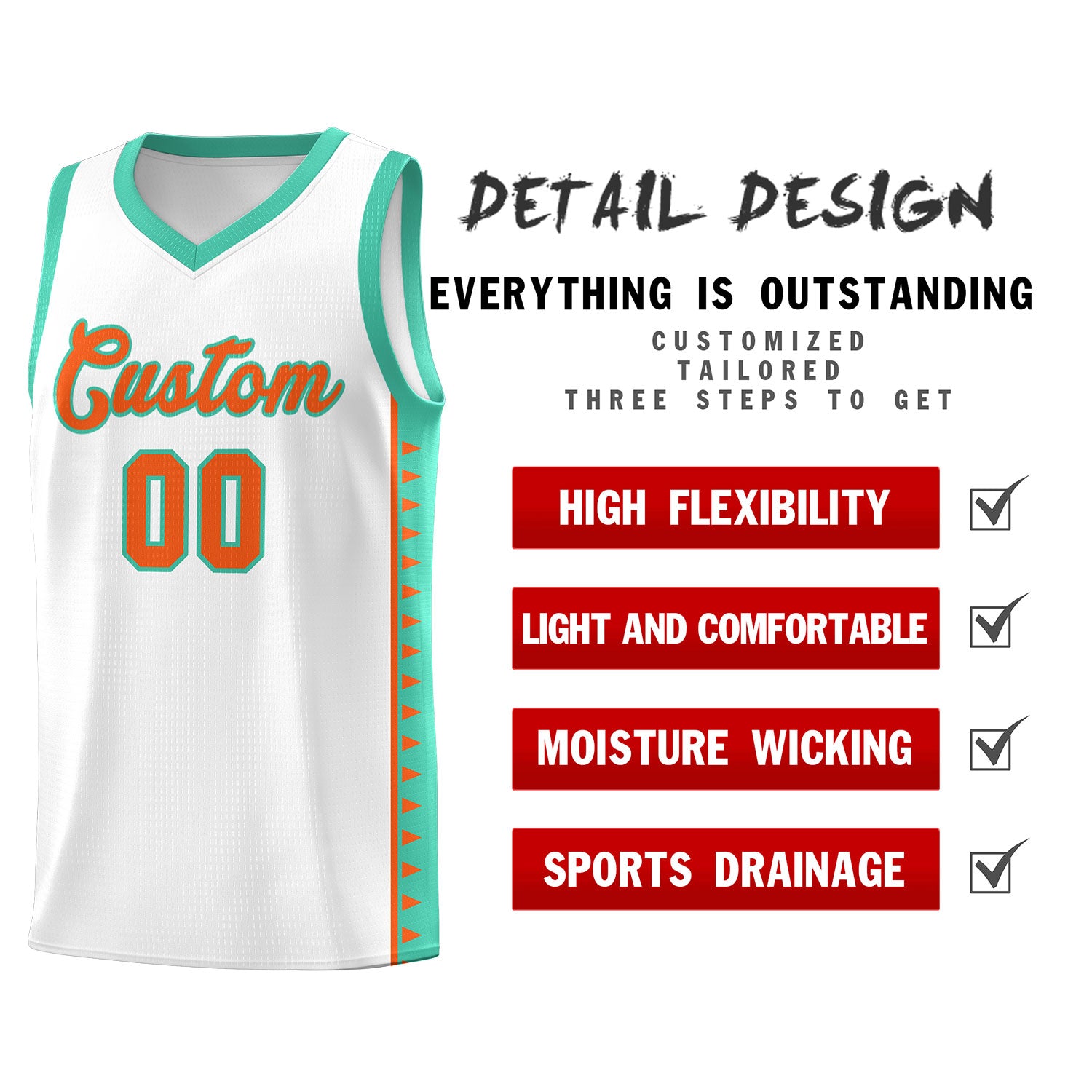 Custom White Bright Green Basketball Kits With Side Zigzag Pattern