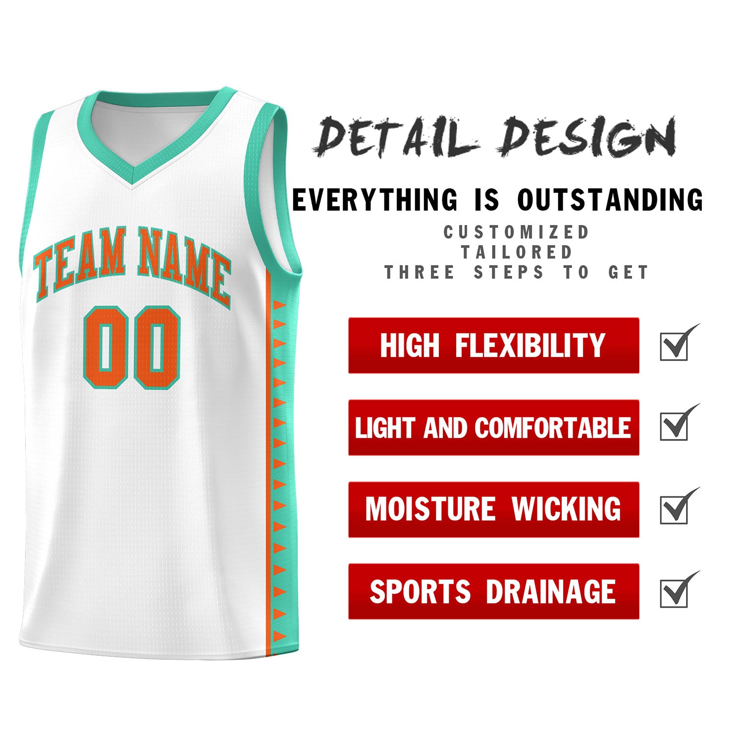 Custom White Bright Green Basketball Kits With Side Zigzag Pattern
