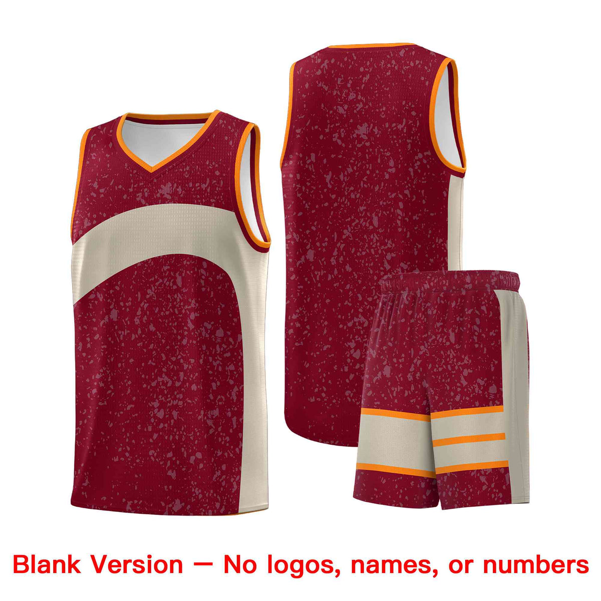 Custom Maroon Brazilian Sand Dot Graffiti Pattern Irregular Team Names Sports Uniform Basketball Jersey