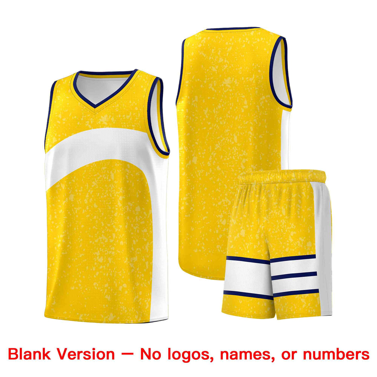 Custom Gold White Dot Graffiti Pattern Irregular Team Names Sports Uniform Basketball Jersey