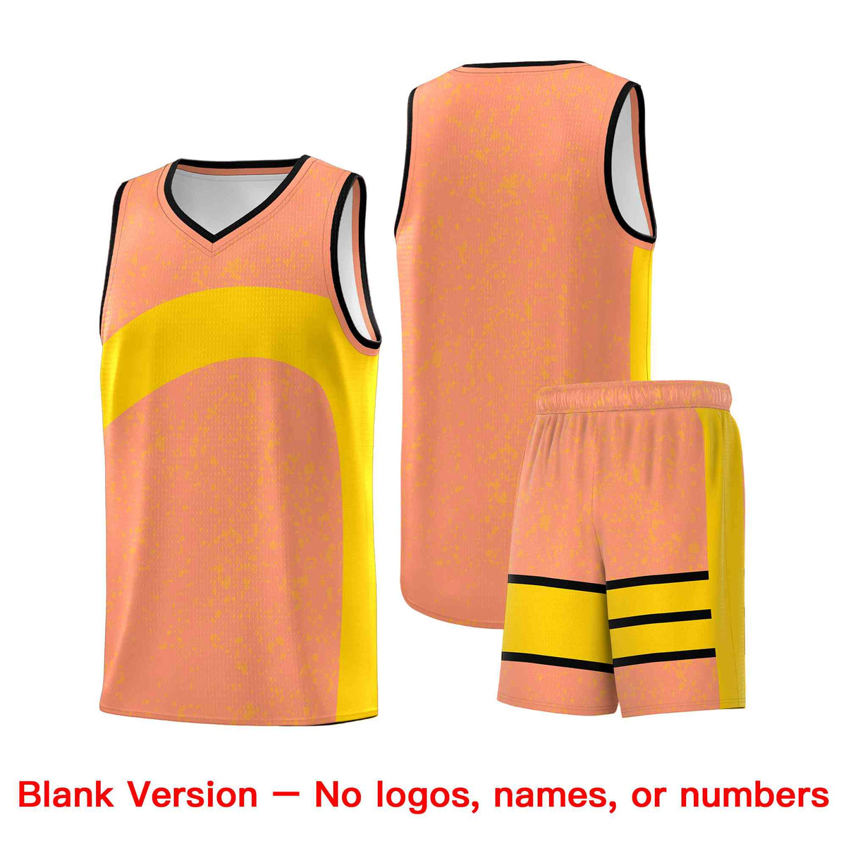 Custom Light Orange Gold Dot Graffiti Pattern Irregular Team Names Sports Uniform Basketball Jersey