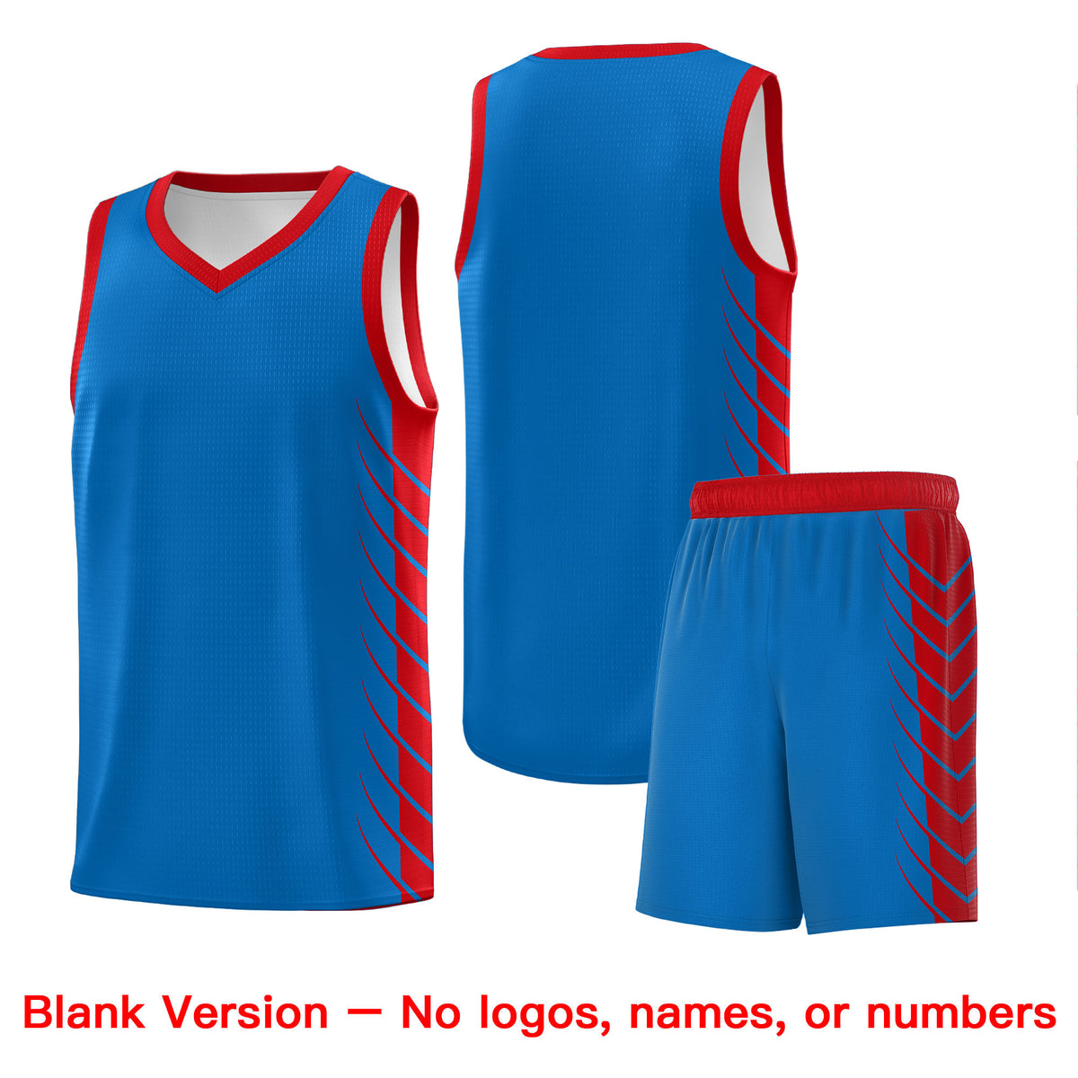 Custom Royal Red Personalized Side Symmetrical Line Pattern Sports Uniform Basketball Jersey| KXKSHOP