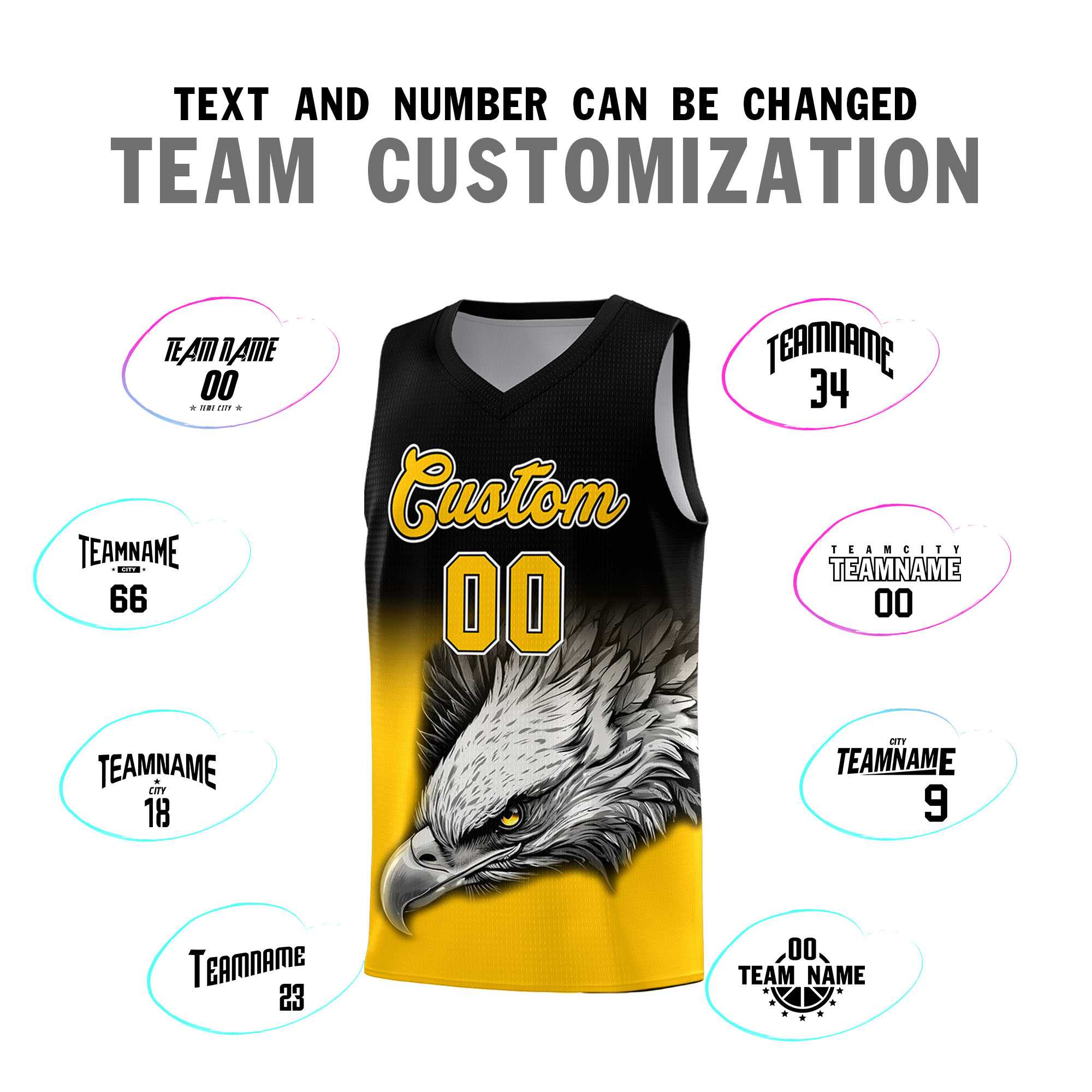 Custom Gray Green Basketball Kits with Eagle Pattern