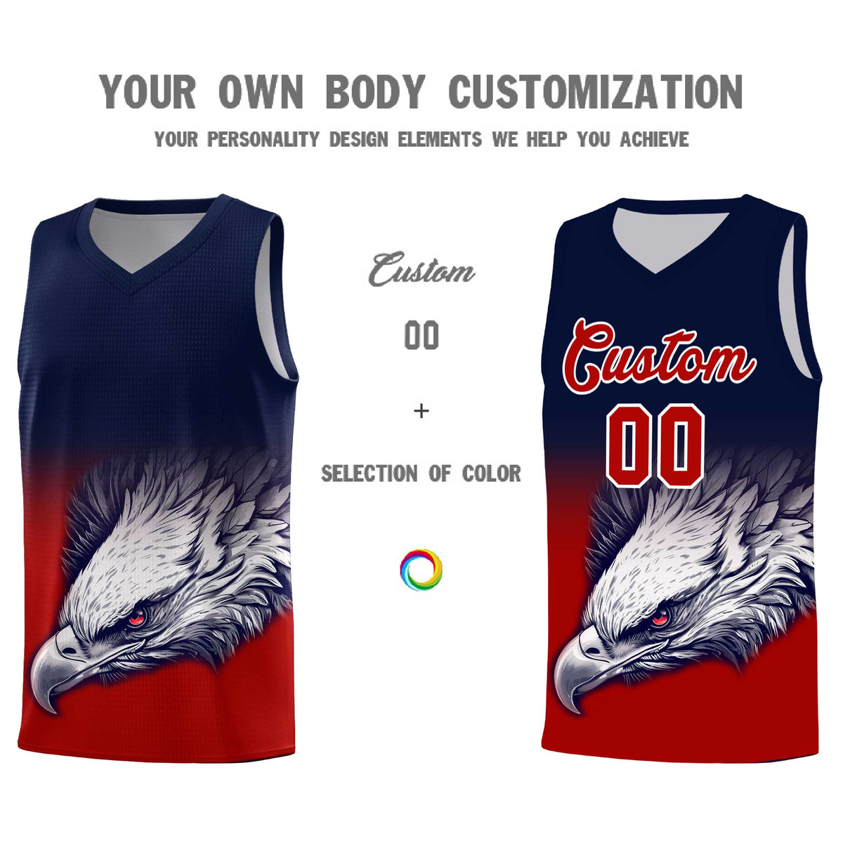 Custom Navy Neon Green Basketball Kits with Eagle Pattern