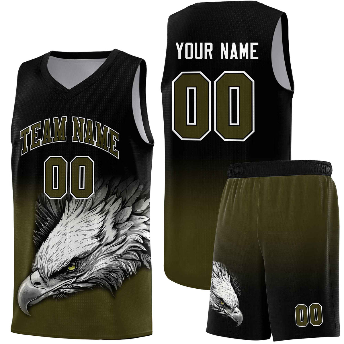 Custom Aqua Purple Basketball Kits with Eagle Pattern