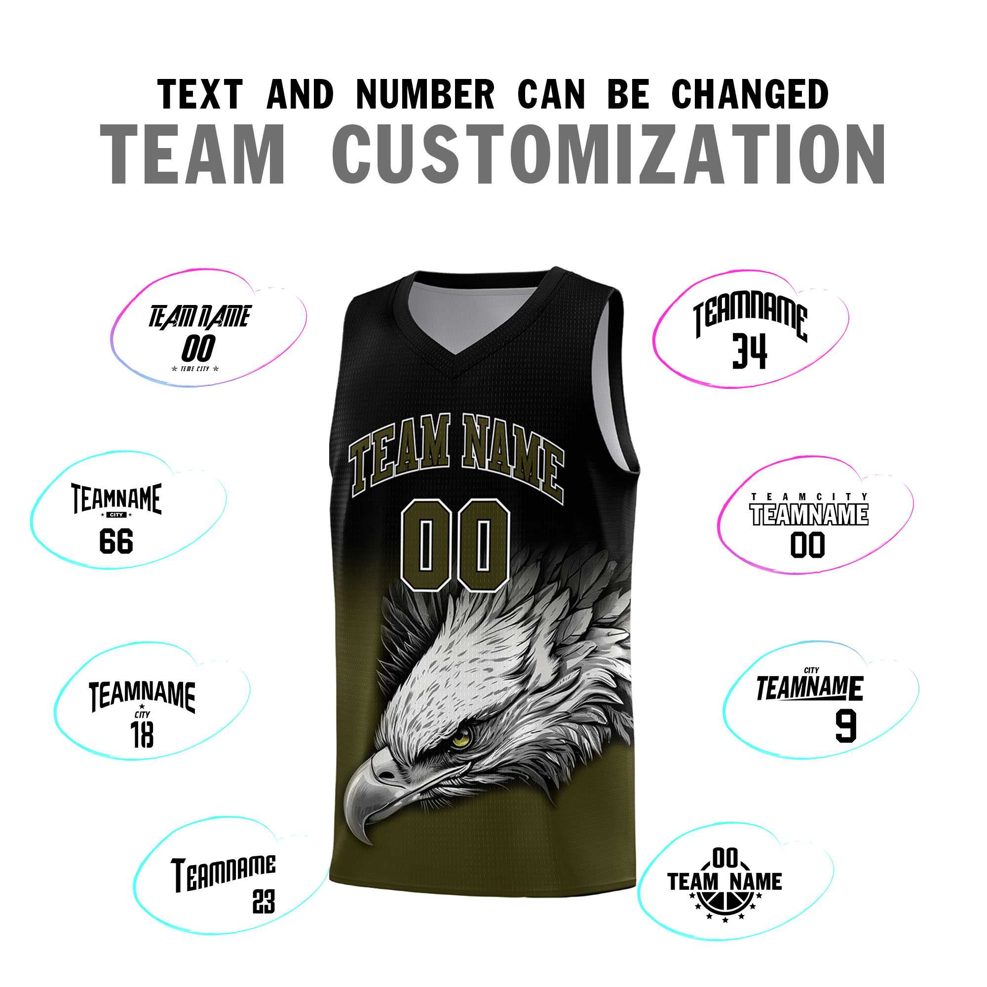 Custom Aqua Purple Basketball Kits with Eagle Pattern