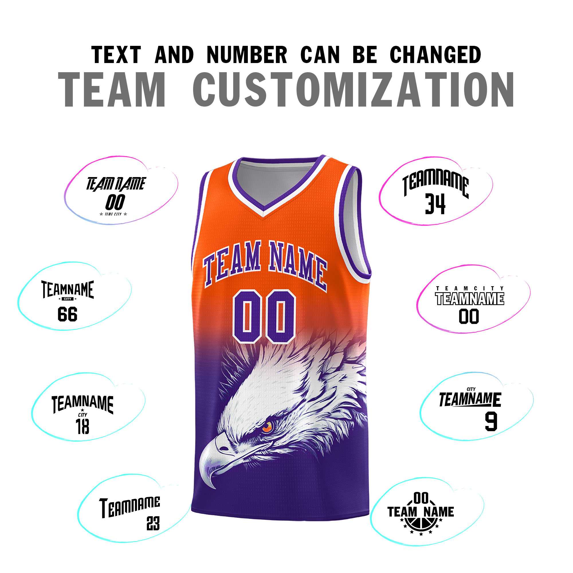 Custom Black Pink Basketball Kits with Eagle Pattern