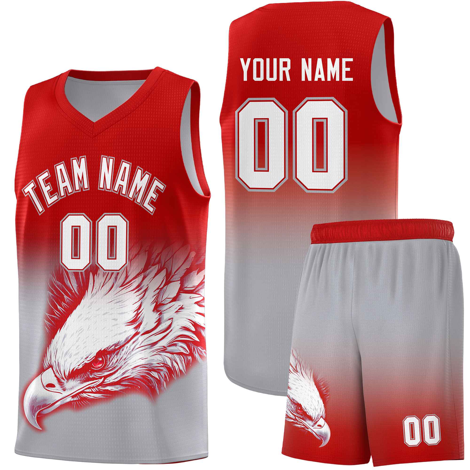 Custom Navy Teal Basketball Kits with Eagle Pattern