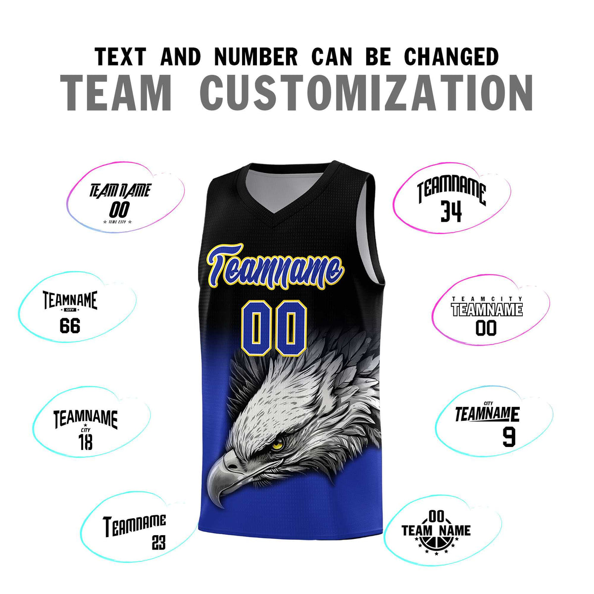 Custom Gray Powder Blue Basketball Kits with Eagle Pattern